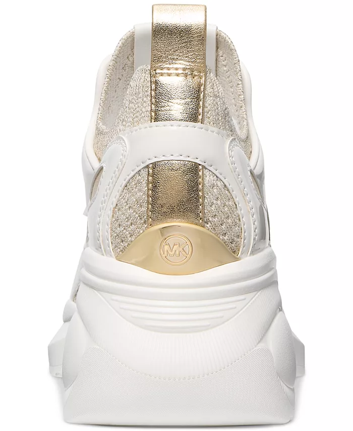 Кроссовки Zuma Knit Trainer Michael Kors, золотой — фото 3