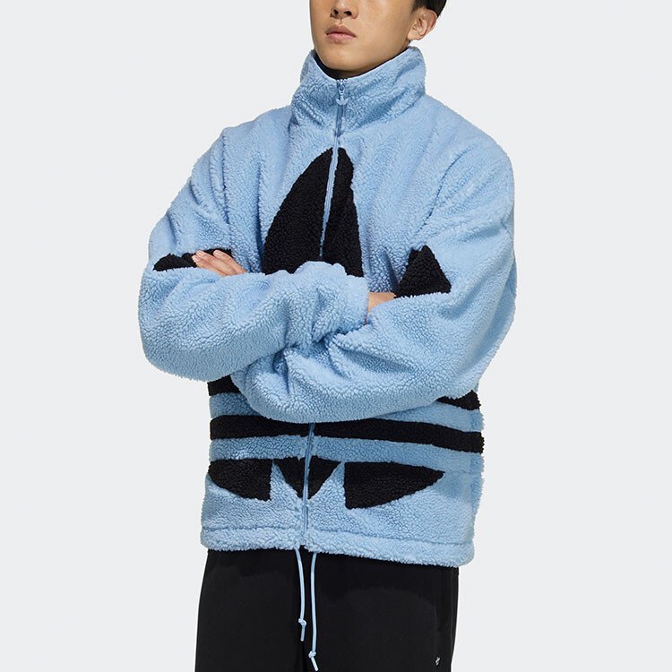 Куртка унисекс небесно-голубая Adidas Originals, голубой — фото 3