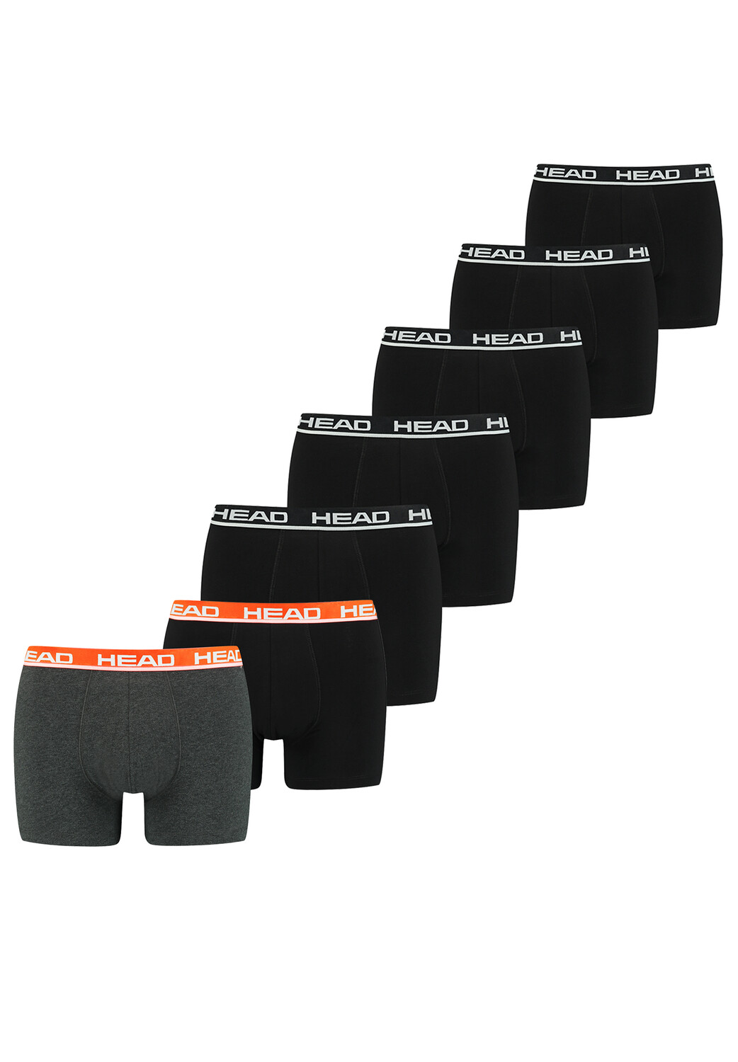 

Боксеры HEAD Boxershorts 7 шт, цвет Black / Grey Melange