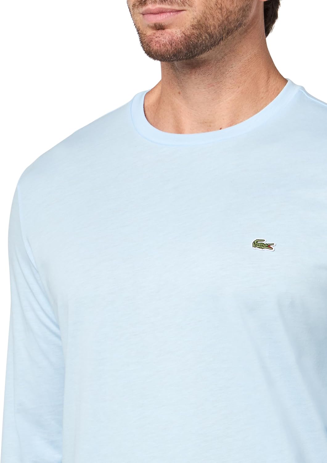 Мужская футболка Lacoste с круглым вырезом и длинным рукавом, классическая посадка, Rill — фото 3