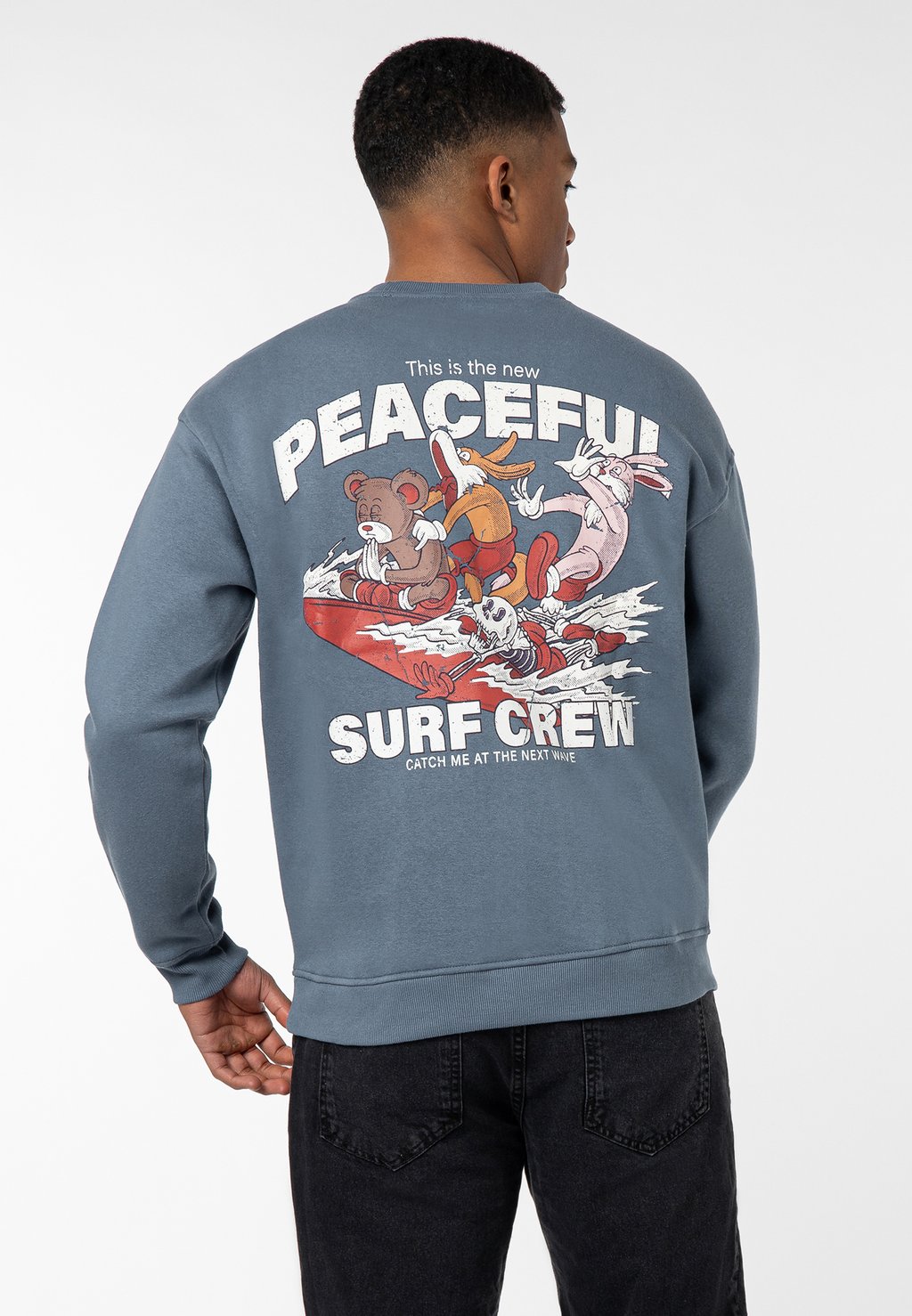 

Толстовка MIT BACKPRINT Sublevel, синий