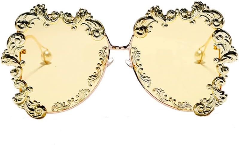 

Солнцезащитные очки в стиле стимпанк для женщин, металлические, увеличенного размера; винтажные солнцезащитные очки для мужчин, защита от ультрафиолета UV400, размер 1, один размер LANGSER, Black