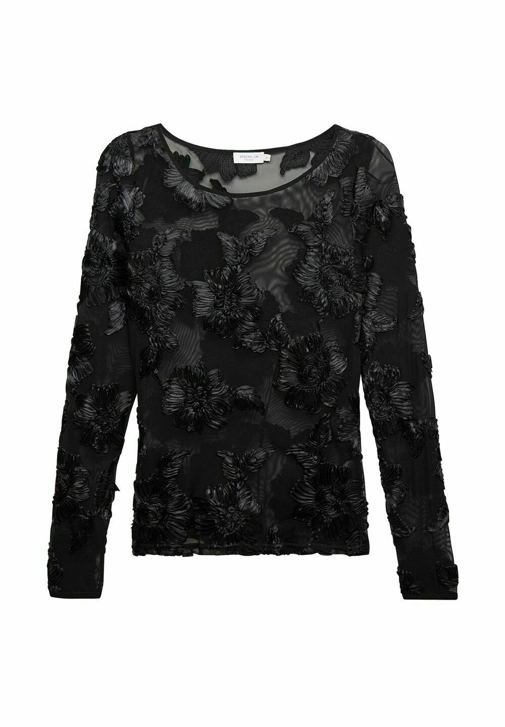 

Топ с длинными рукавами ROSA LACE STOCKH LM Studio, черный