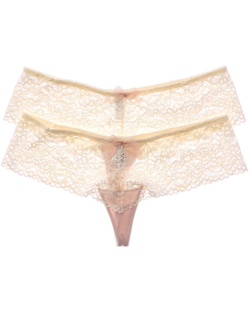 

Трусы b.tempt’d by Wacoal 2pk Ciao Bella Tanga Wacoal, белый