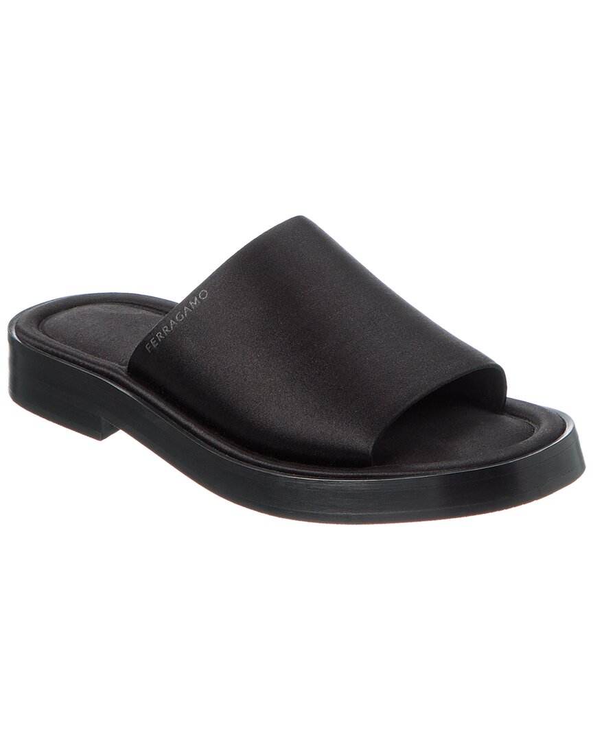 Ferragamo Giunone сандалии из сатина Salvatore Ferragamo, черный