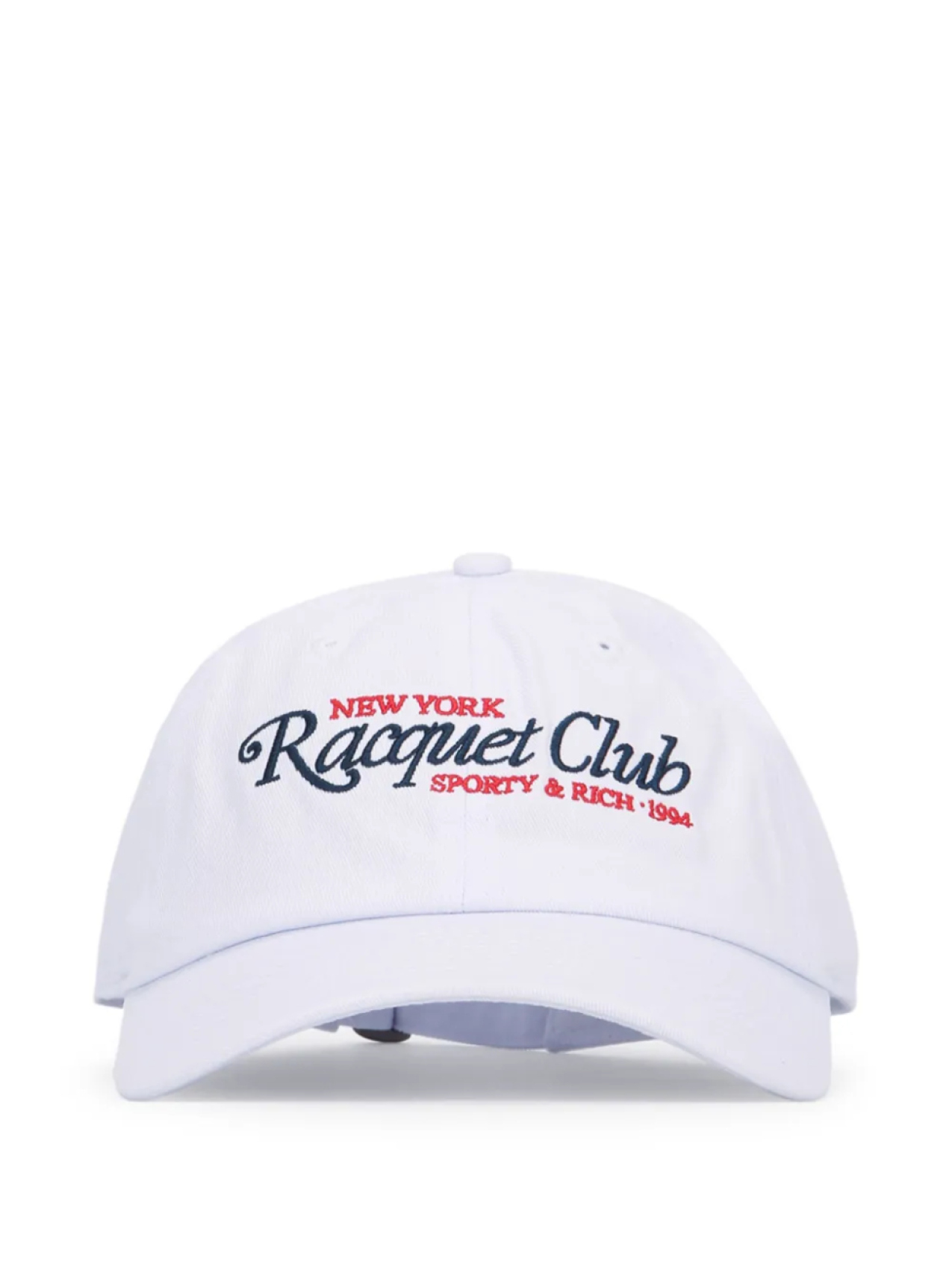 

Спортивная и богатая вышитая хлопковая кепка Sporty & Rich, белый