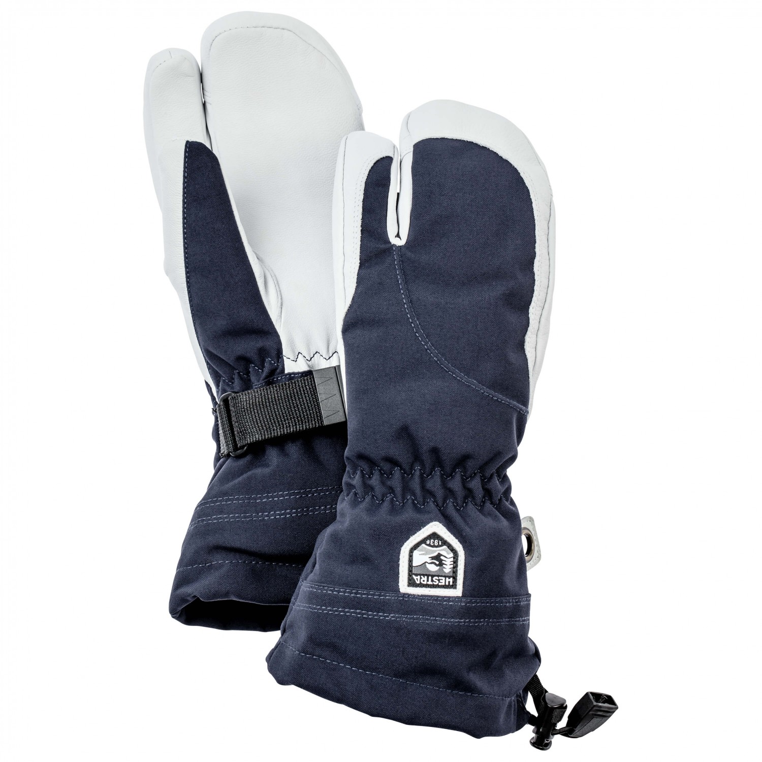 

Перчатки Hestra Women's Heli Ski 3 Finger, цвет Navy/Offwhite