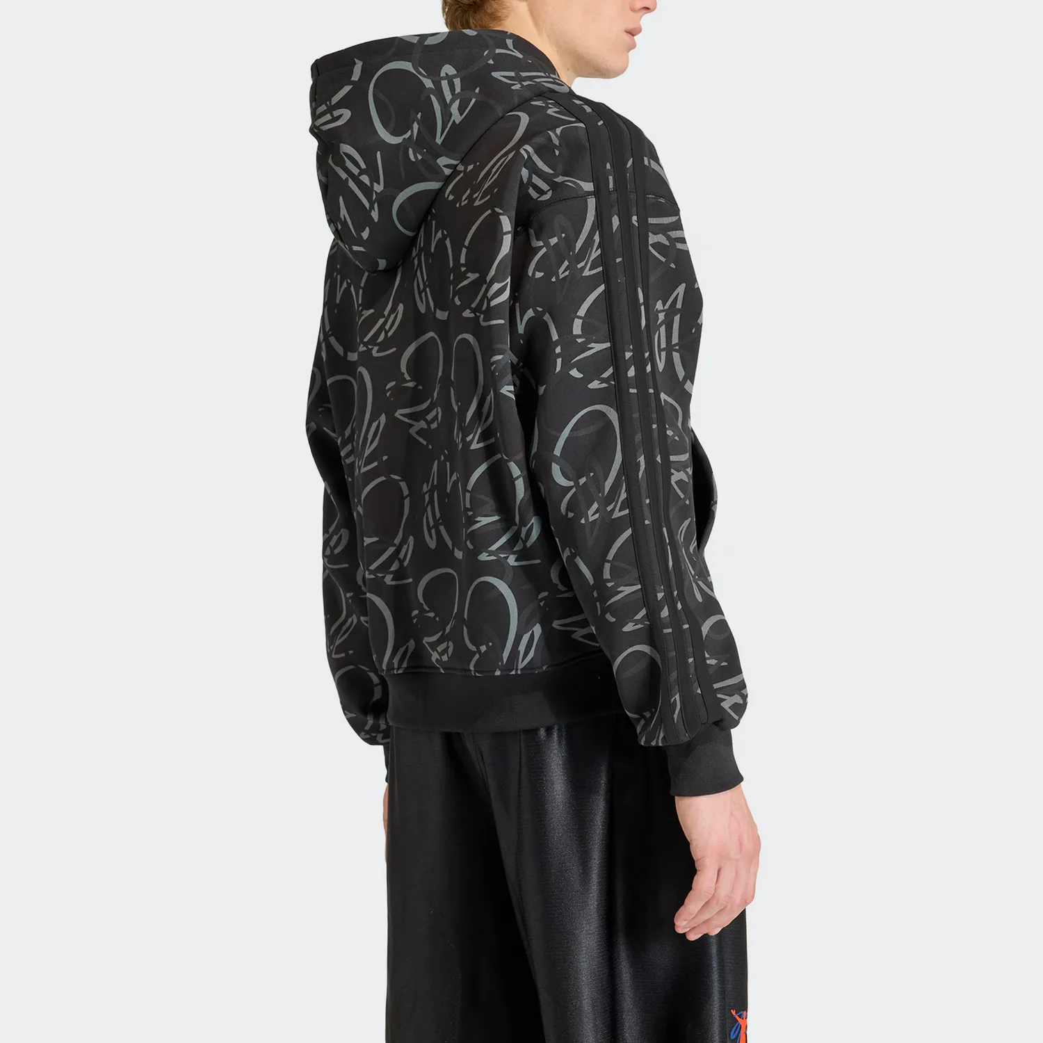 Куртка JUDE BELLINGHAM мужская Adidas Originals, черный/серый/оранжевый/фиолетовый — фото 4