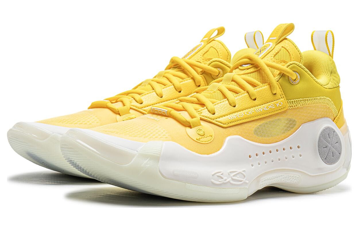 Li Ning ПОДКЛАДКА Мужские баскетбольные кроссовки Wade's Way, Желтый — фото 3