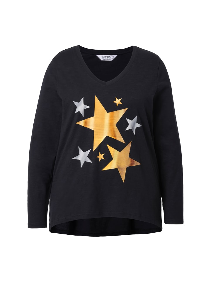 

Angel of Style Длинная футболка черного цвета, Черный, Angel of Style Длинная футболка черного цвета