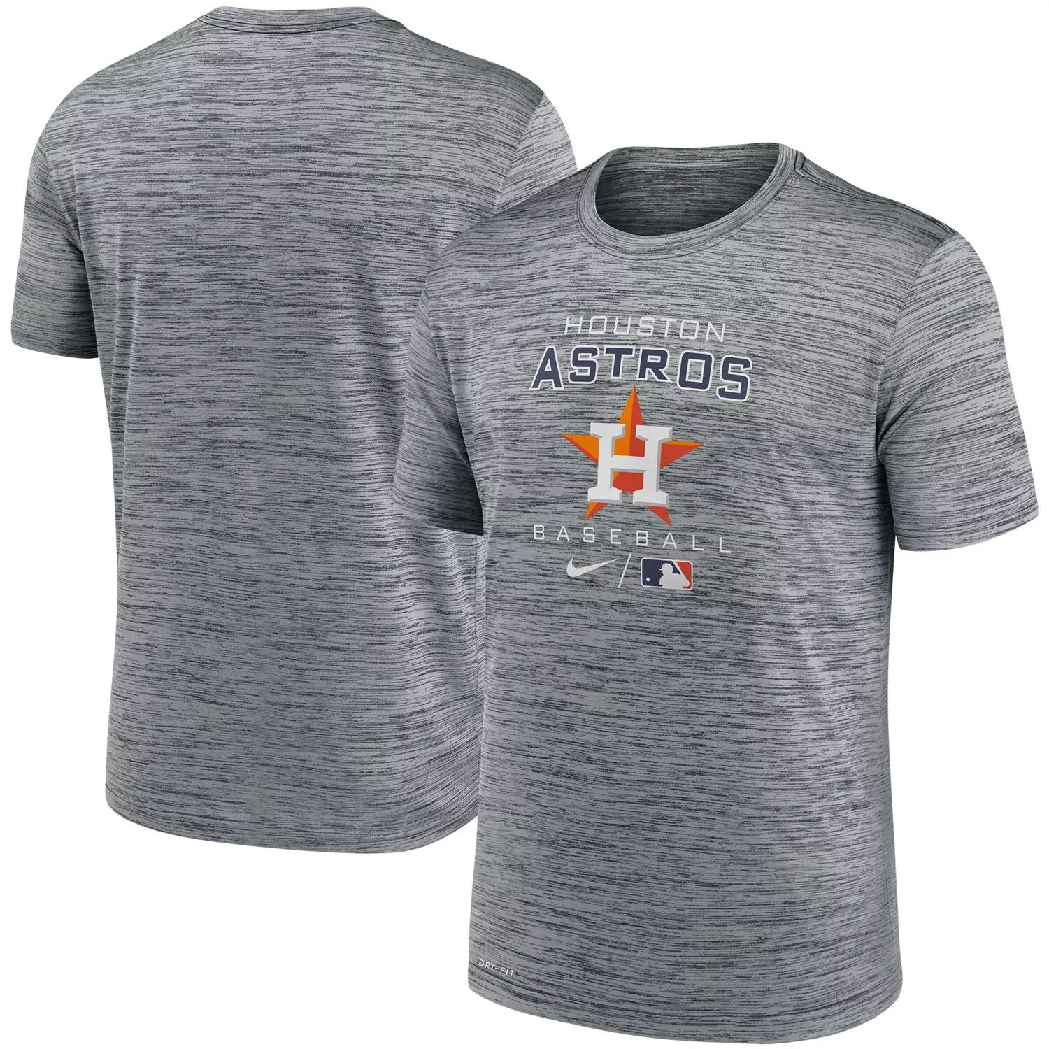 

Мужская футболка Nike Charcoal Houston Astros Authentic Collection Velocity Practice Performance