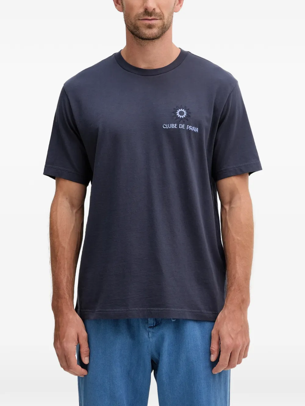 

Футболка с вышивкой Frescobol Carioca, синий