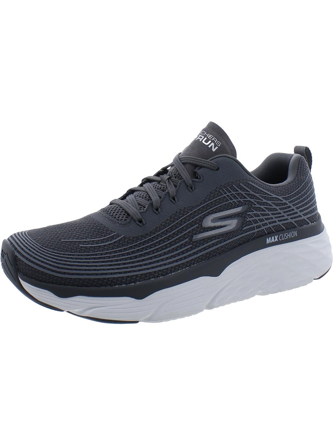 

Мужские кроссовки Max Cushioning Eite с вязаным ковриком GOGA Skechers, цвет Charcoal