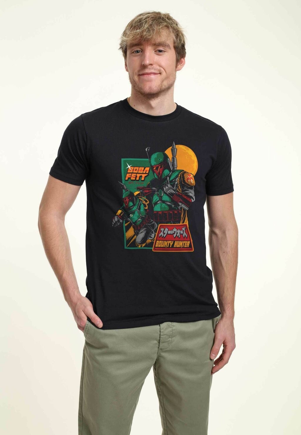 

Футболка с принтом STAR WARS: CLASSIC MANDALORIAN SOLDIER UNISEX Star Wars, темно-синий