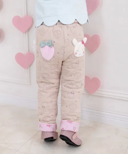 coeur a coeur Клубничные стеганые длинные брюки