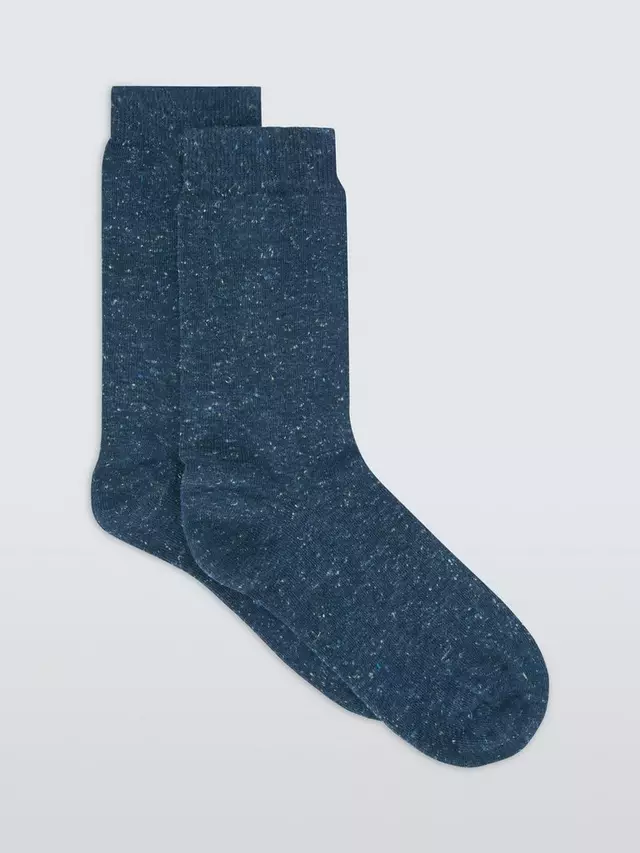 

Носки John Lewis Cotton Silk Blend Ankle, цвет denim