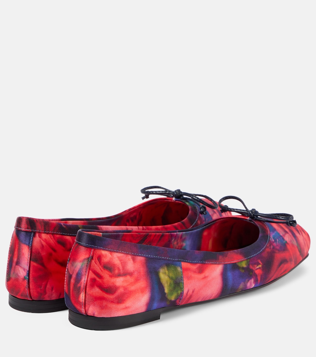 Балетки Mamadrague из цветного сатина Christian Louboutin, Multi/Lin Multi — фото 2