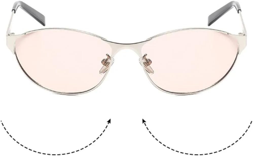 

Роскошные винтажные металлические солнцезащитные очки «кошачий глаз» для женщин и мужчин в стиле панк, хип-хоп, с защитой от УФ-излучения UV400 TVTBBVV, Gold