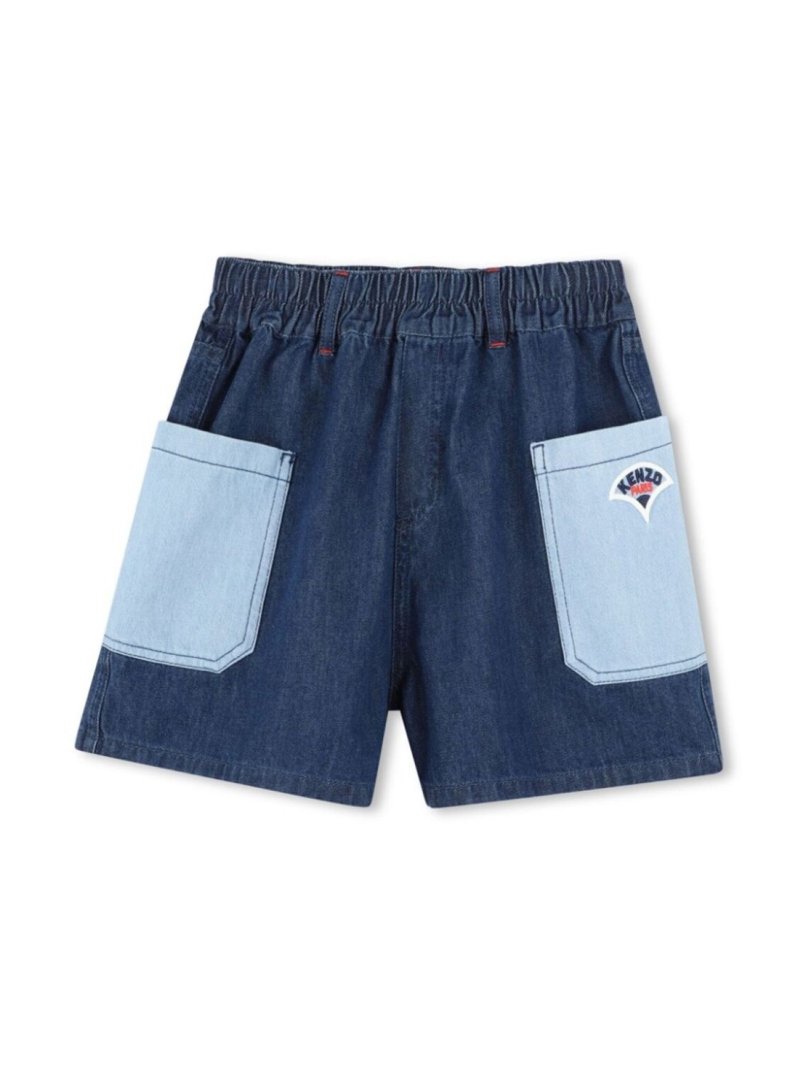 

Kenzo Kids джинсовые шорты с вышитым логотипом, синий