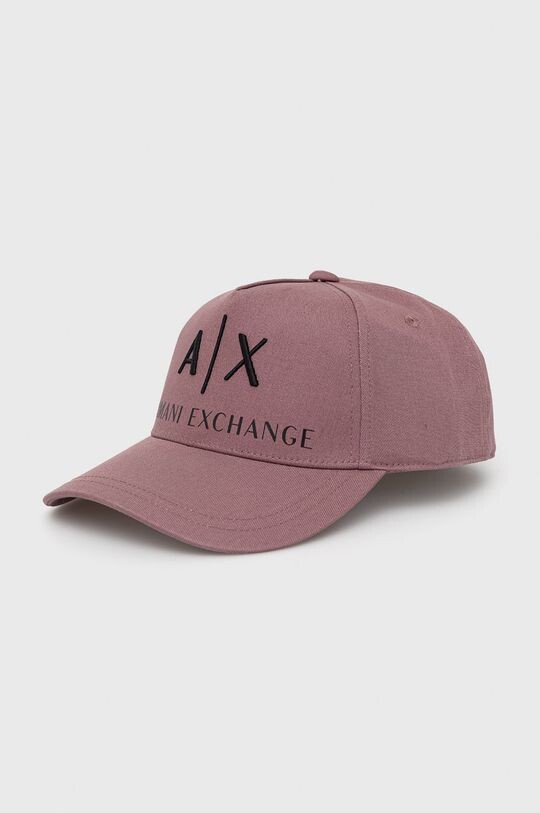 

Шапка Armani Exchange, фиолетовый