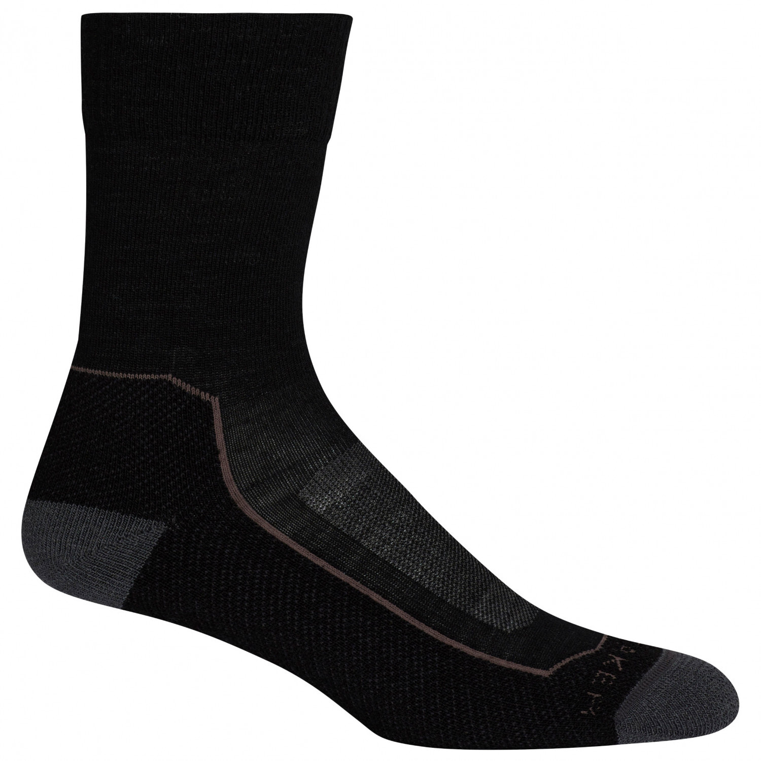 

Походные носки Icebreaker Hike+ Light Crew, цвет Black/Monsoon/Mink