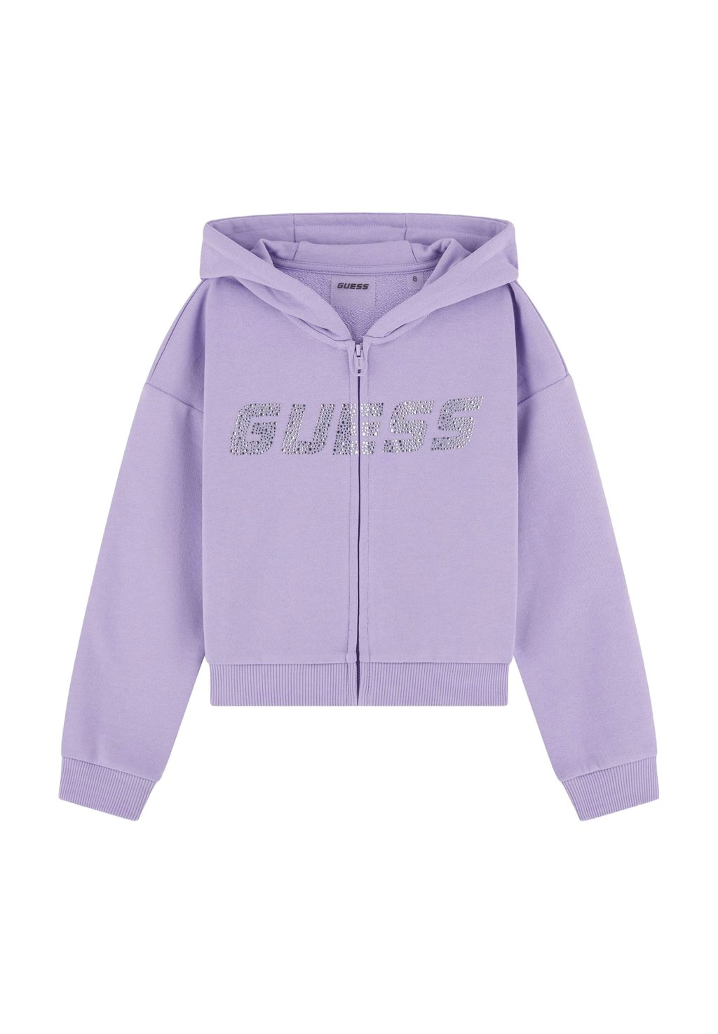 

Толстовка на молнии CROPPED STRASS Guess, цвет Violett