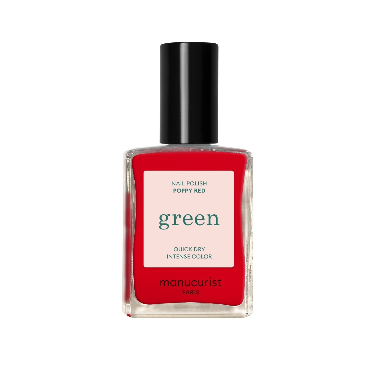 

Лак для ногтей green quick dry Manucurist, poppy red, объем 15 мл
