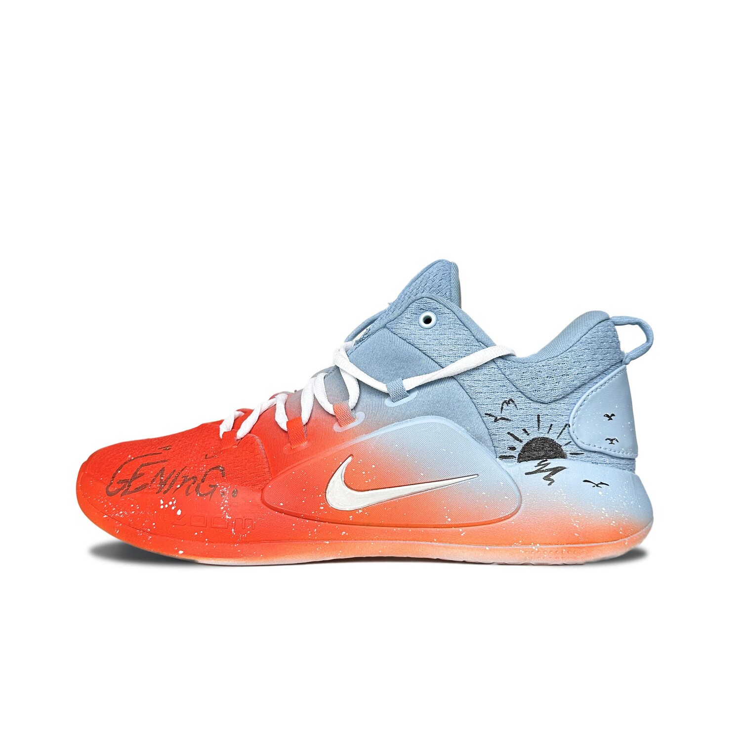 

Баскетбольные кроссовки Hyperdunk X мужские с низким верхом оранжевого/синего цвета Nike