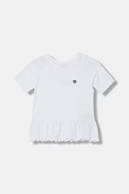 Футболка с коротким рукавом хлопковая Guess, белый