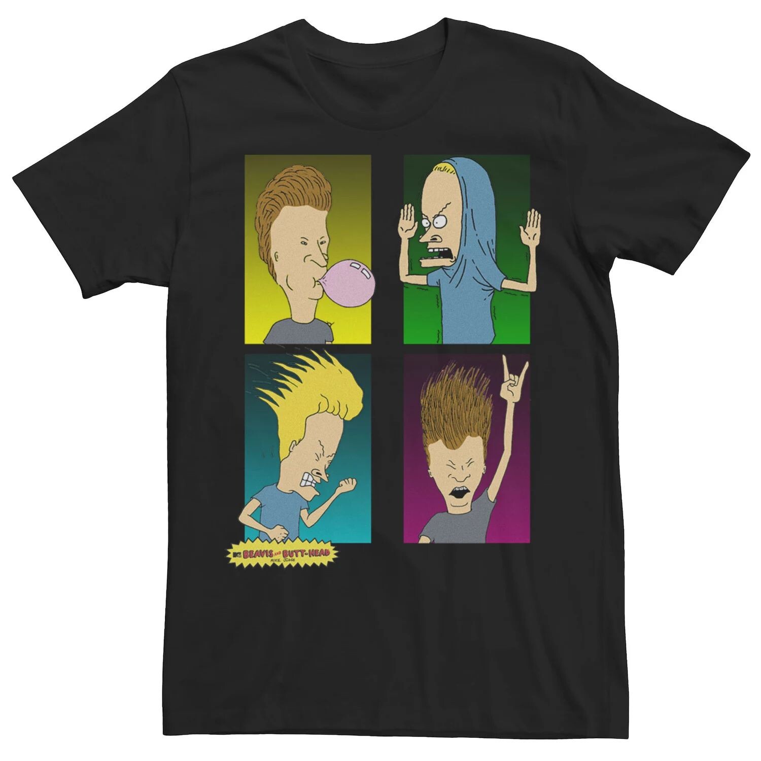 

Мужская футболка Beavis & Butthead Four Square Licensed Character