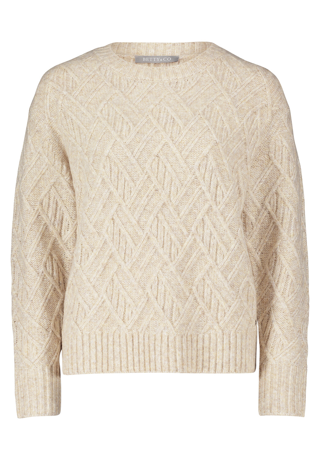 

Свитер BETTY & CO Strick mit Rundhalsausschnitt, светло-коричневый