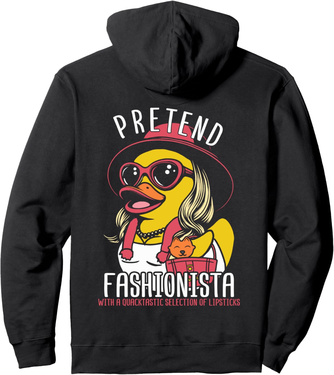 

Модная резиновая уточка, уточка для покупок, модный стиль, худи Stylish Duck Fashion Rubber Ducky Couture, черный