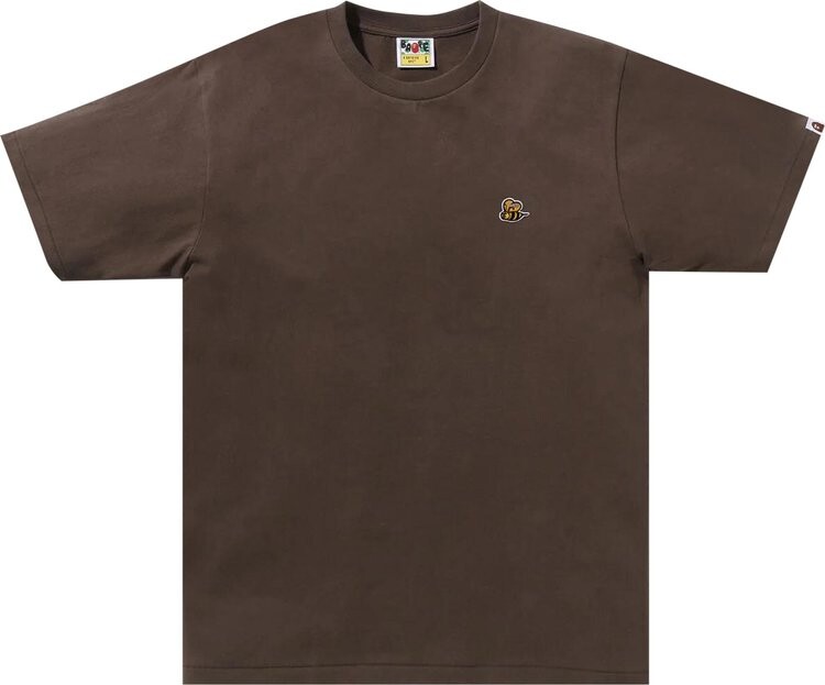 

Футболка BAPE Bee One Point 'Brown', коричневый