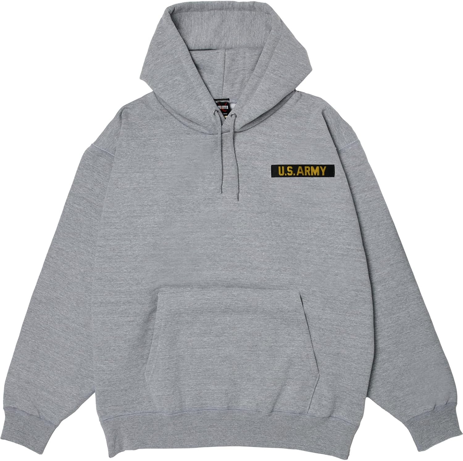 

Толстовка с капюшоном в стиле F, нашивка с гербом армии США, на флисовой подкладке, без капюшона, светло-серый меланж F-Style