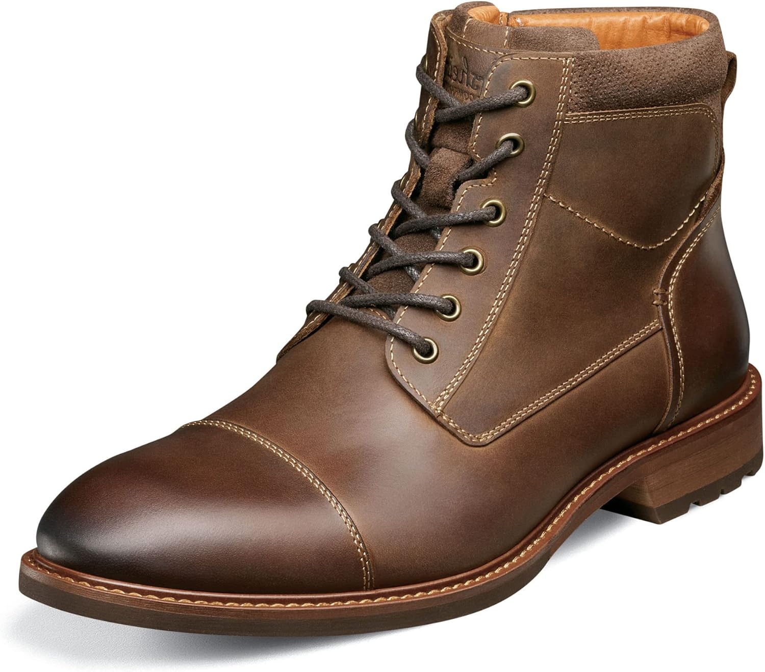 

Мужские ботинки Florsheim Cottage Cap Toe, Brown Crazy Horse
