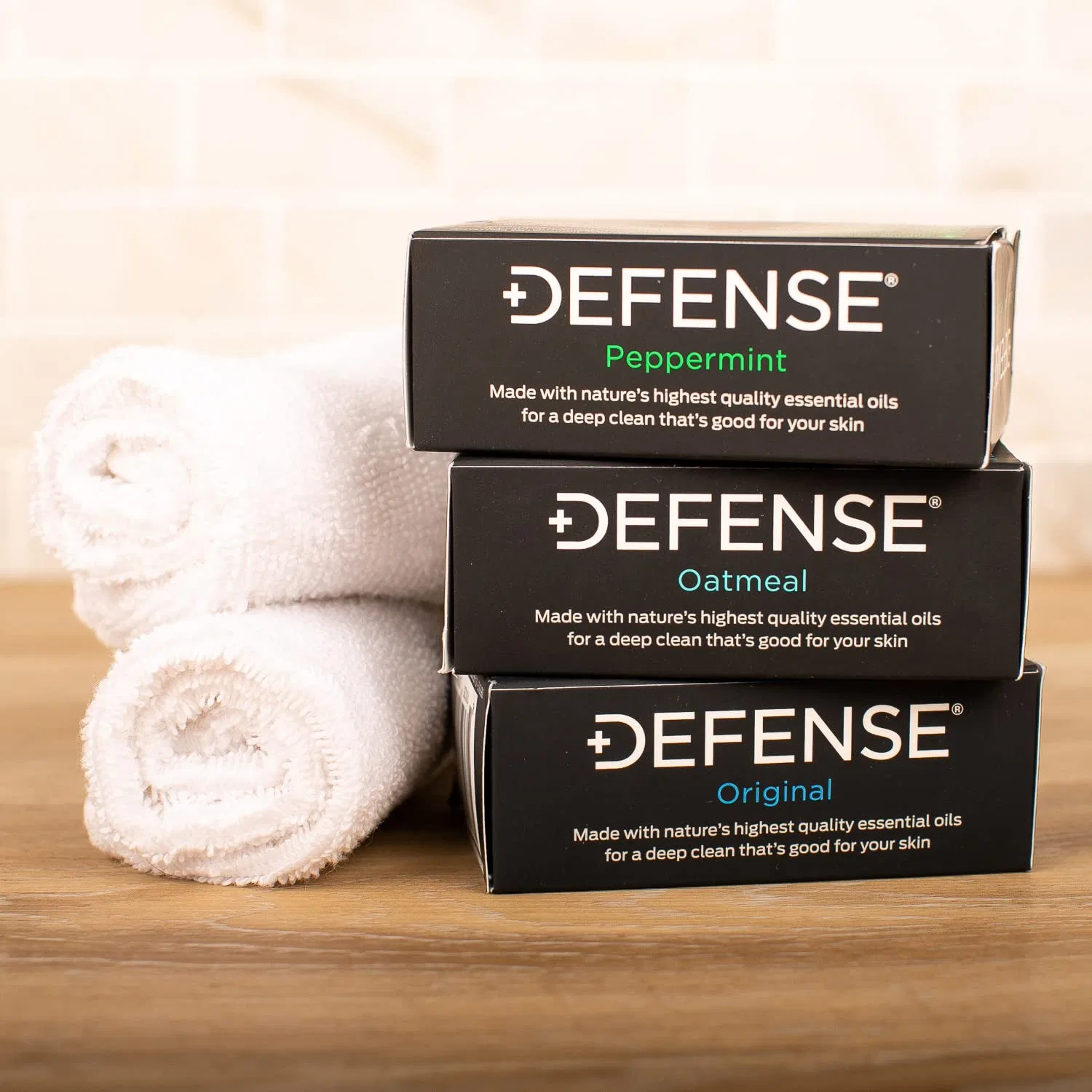 Набор из 3 кускового мыла Defense Soap «Original Peppermint and Oatmeal» Defense Soap — фото 4