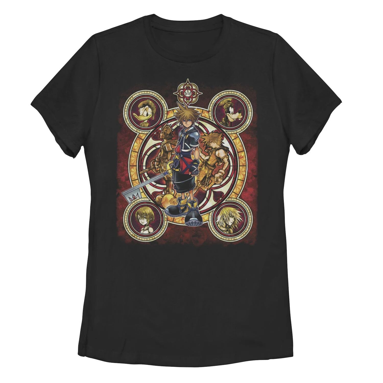 

Футболка с круглым рисунком Kingdom Hearts Artsy Group для юниоров Licensed Character