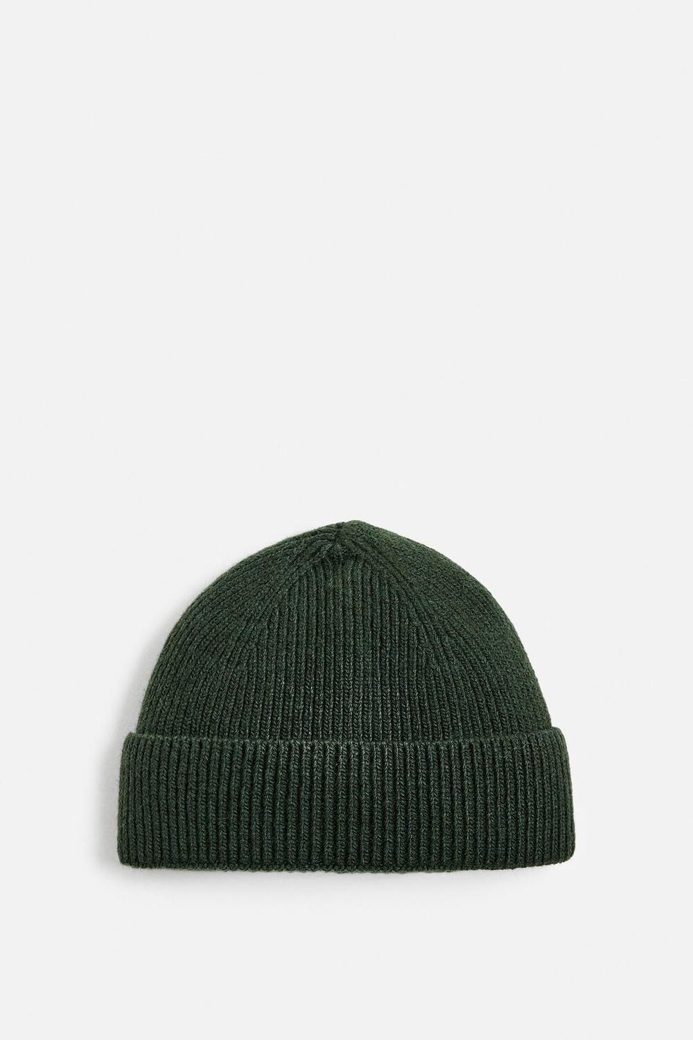 

Короткая шапка из смешанной шерсти ZARA, зеленый