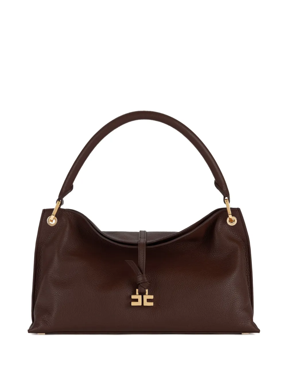 

Сумка-тоут Medium Boulevard из кожи Elisabetta Franchi, коричневый