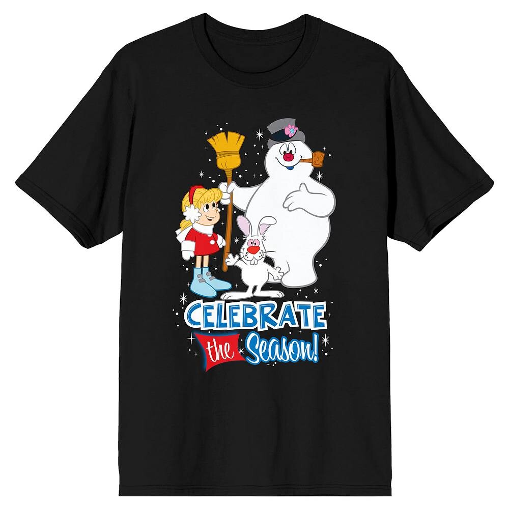 

Мужская футболка Frosty The Snowman Frosty Licensed Character, черный