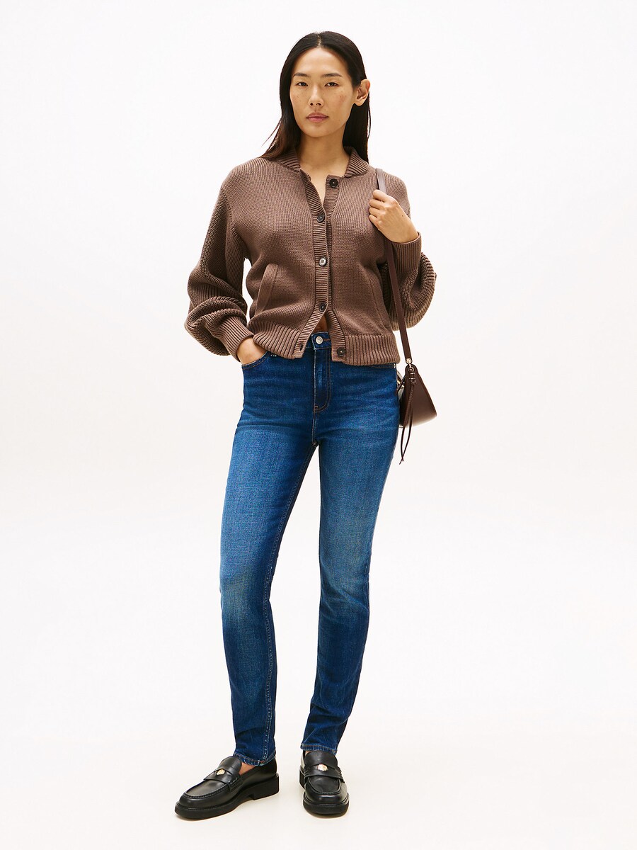 Узкие джинсы TOMMY HILFIGER New Doreen, темно-синий — фото 3