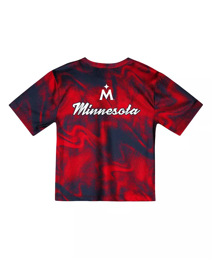Детский комплект из футболки и шорт Minnesota Twins Pinch Hitter Infielder в красно-синем цвете Outerstuff — фото 2