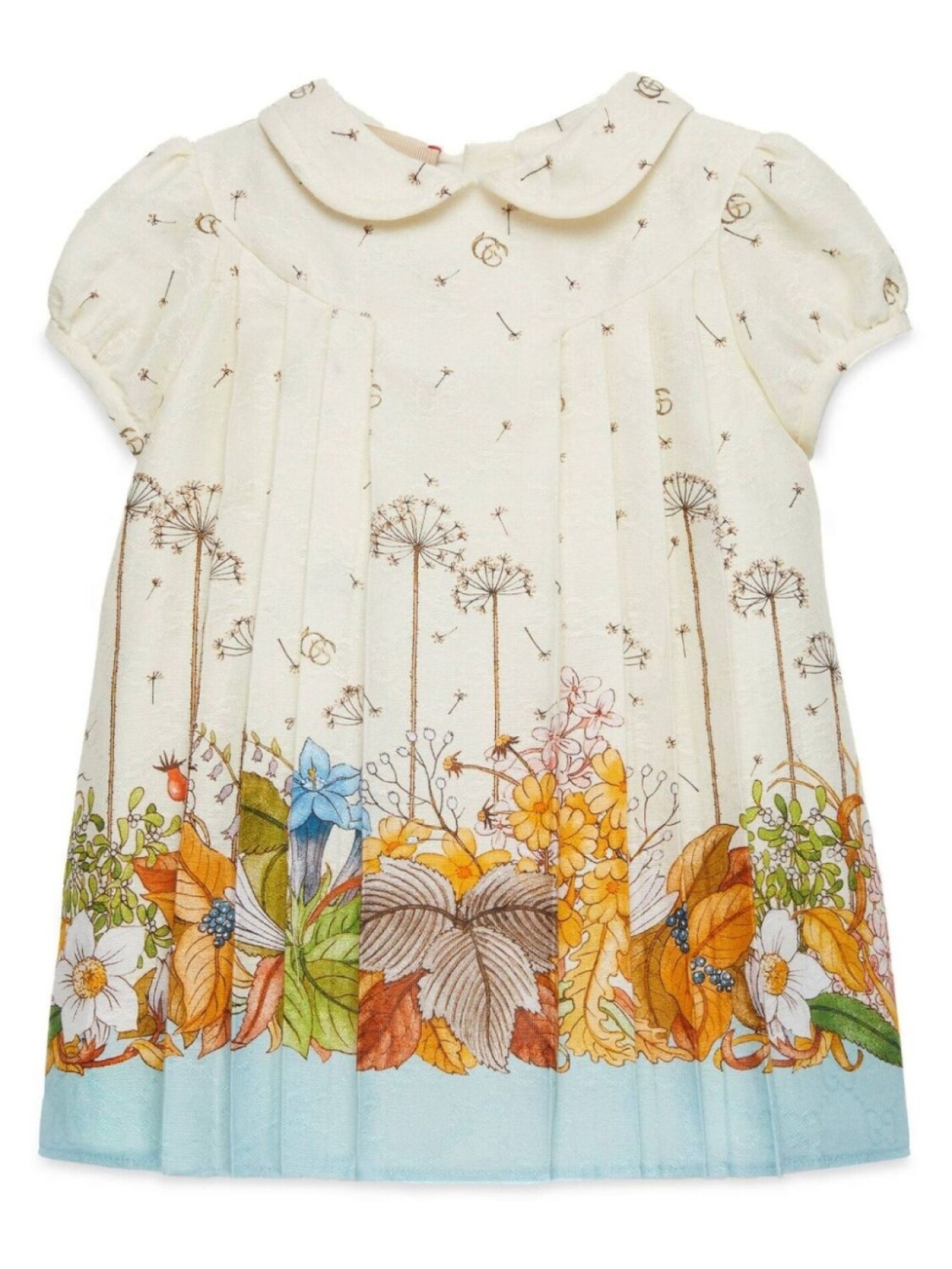 

Gucci Kids платье с логотипом GG, нейтральный цвет