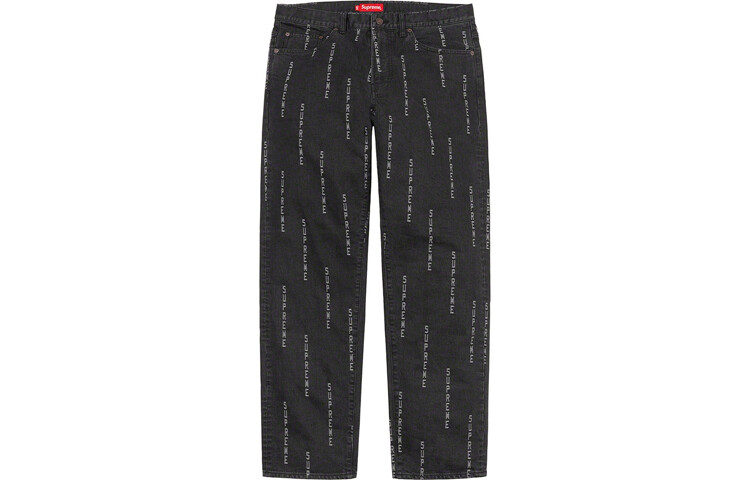 

Джинсы Supreme Logo Stripe, черный