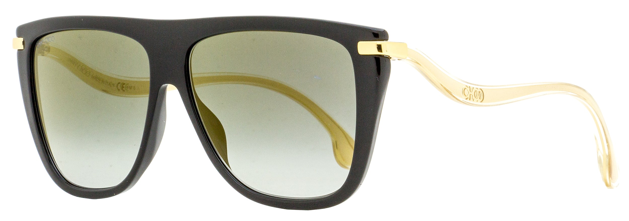 

Женские солнцезащитные очки Jimmy Choo Browline Suvi/S 807FQ черные/золотые 58 мм
