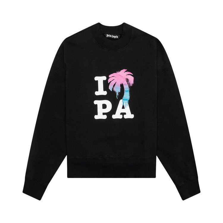

Свитер Palm Angels I Love PA Crew, Black/Multicolor