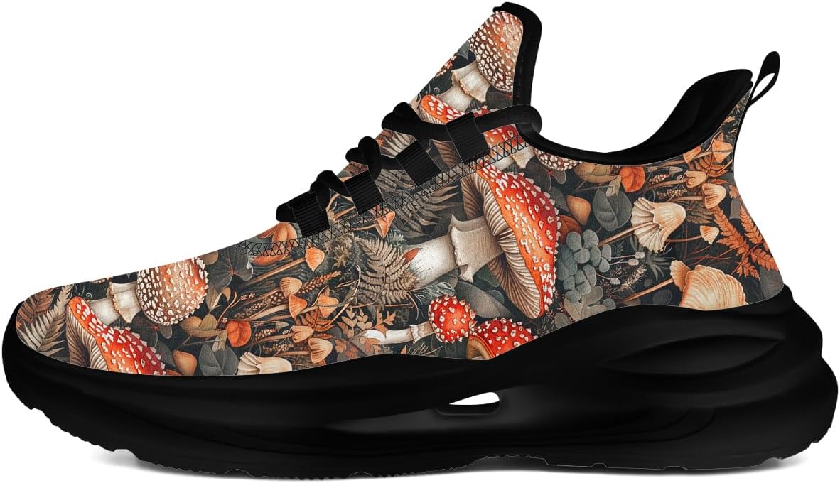 

Беговые кроссовки Mushroom для женщин и мужчин, спортивные теннисные и прогулочные кеды Generic, коричневый