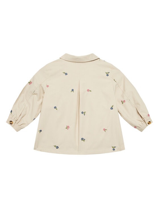 Переходное пальто стандартный крой 253WGN03T United Colors Of Benetton, бежевый — фото 2
