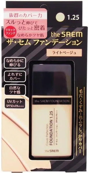 Тональное средство жидкое The Seme CP Foundation SPF50+ PA++ 35g 1.25 Light Beige