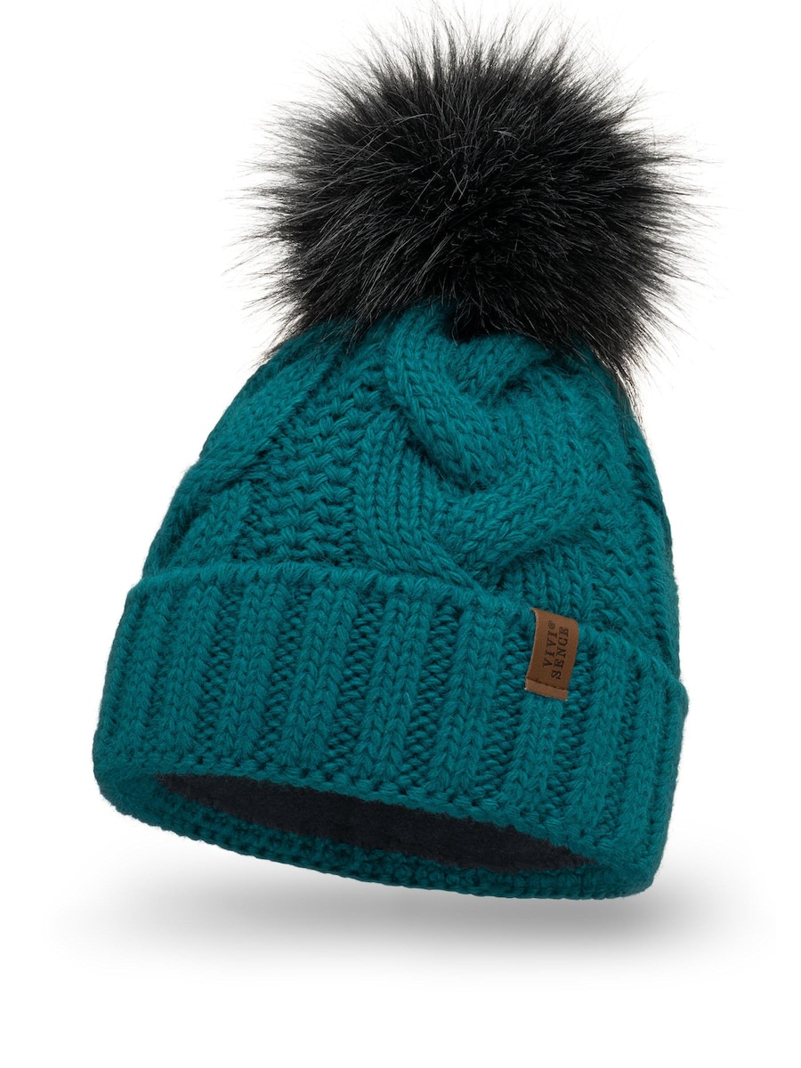 

Шапка Vivisence 7014, бирюзовый